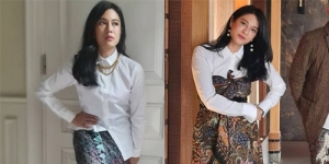 6 Penampilan Etnik Dian Sastro Pakai Kain Batik Meski di Rumah Aja, Fashionable Banget!