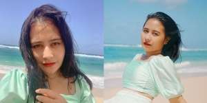 6 Gaya Menggoda Prilly Latuconsina di Pantai, Auranya Makin Dewasa