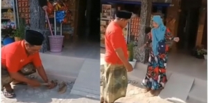 Viral Suami Paku Sandal Istri di Depan Rumah yang Lagi Ngambek, Endingnya Bikin Baper