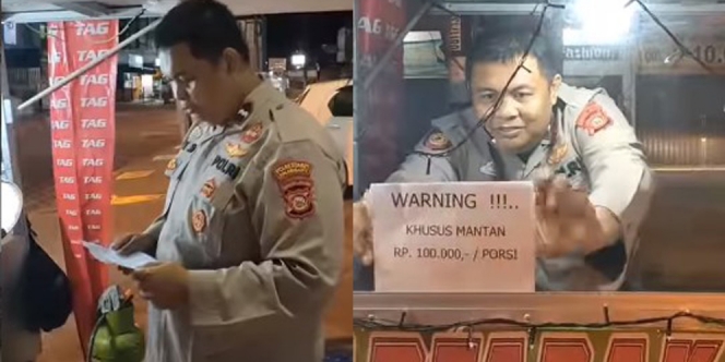 Viral Polisi Kerja Sampingan Jualan Martabak, Ada Harga Khusus Mantan!