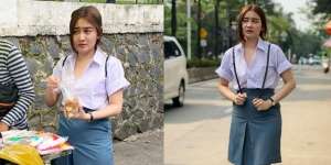 8 Potret Lia Amelia Eks Trio Macan Pakai Baju SMA, Terlihat Polos dan Masih Cocok!