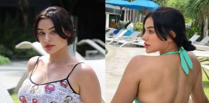Tetap Pede Meski Berat Badan Sempat Naik, Ini 10 Gaya Nora Alexandra Kenakan Baju Renang