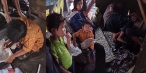 Tak Mampu Bayar Kontrakan, Penjual Angkringan Ini Ajak 10 Anaknya Tidur di Gerobak