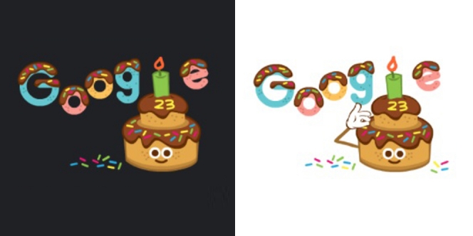 Google Rayakan Ulang Tahun ke-23, Tampil Gemas dengan Doodle Bentuk Kue
