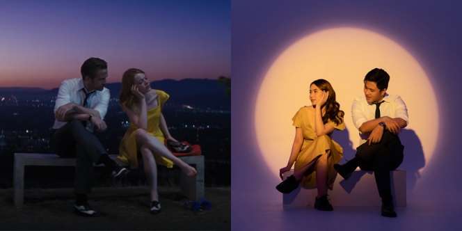Intip 7 Potret Prewedding Ashilla Zee Eks Blink dan Kekasih Bertema 'La La Land', Mirip Banget!