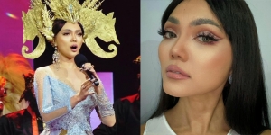Pesona Rina Nose Pakai Kebaya di Ulang Tahun GTV, Hasil Make Up Sendiri Bikin Pangling!