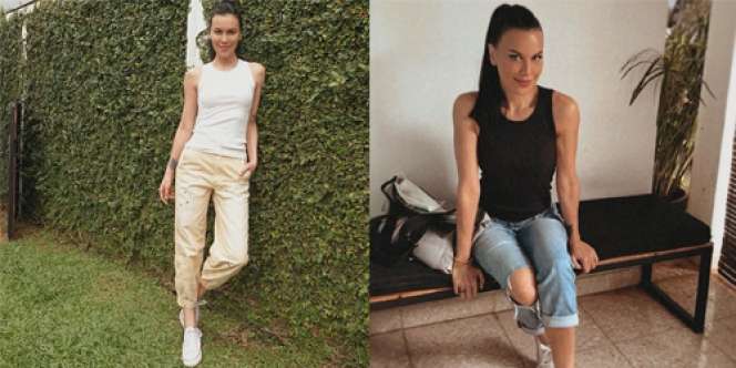 6 Potret Sophia Latjuba Stylish Pakai Sneakers, Anak Muda dari Mana nih?