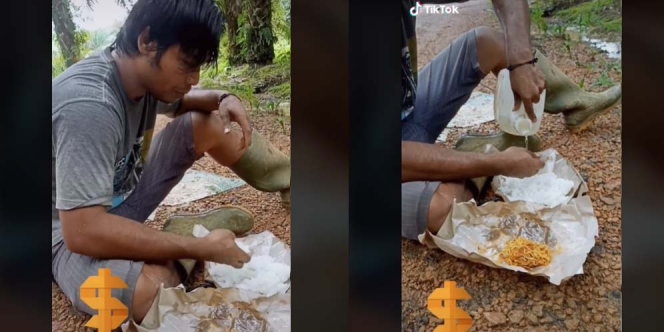 Potret Sedih Seorang Buruh Perkebunan, Makan Nasi Lauk Mi Goreng Dikasih Kuah Air Putih