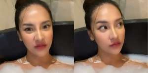 Viral Video Anya Geraldine yang Sedang Mandi, Netizen Heran Lihat Make Upnya yang Masih On