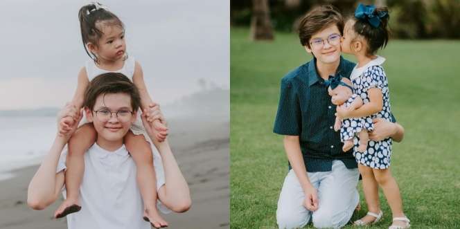 9 Potret Kekompakan Kedua Anak Farah Quinn yang Sibling Goals Banget!