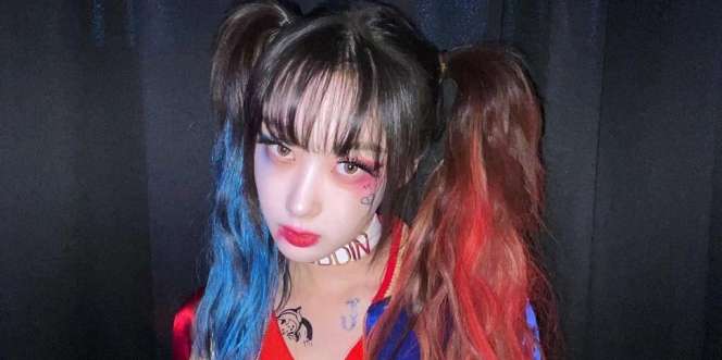 Giselle Aespa Dandan ala Harley Quinn di Hari Halloween, Warganet: Cakep Banget!