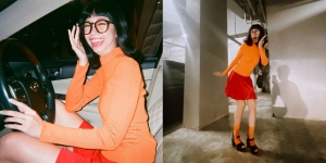 7 Potret Yuki Kato Dandan Ala Velma Scooby Doo Buat Halloween, Miripnya Keterlaluan!