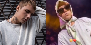 5 Potret Justin Bieber Pakai Hijab Pas Manggung, Bikin Fans Pada Geleng-Geleng Kepala