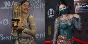 10 Potret Selebriti di Malam Penghargaan Festival Film Indonesia 2021, Anggun Pakai Batik