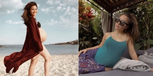 7 Gaya Selebriti Bumil Pamer Baby Bump Pakai Swim Suit, Mana yang Paling Kece?