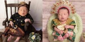 8 Newborn Photoshoot Anak Selebriti Tanah Air dengan Pakaian Adat, Gemes Banget!