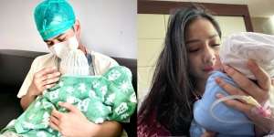 Ini Potret Raffi Ahmad dan Nagita Slavina Gendong Baby R, Wajahnya Bikin Penasaran!