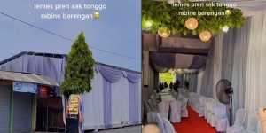 Viral Dua Warga Tetanggaan Nikahan di Hari yang Sama, Tenda Mirip dan Saling Adu Sound