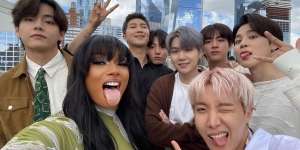 Batal Tampil Bareng di AMA 2021, Megan Thee Stallion dan BTS Kolaborasi di Konser PTD On Stage