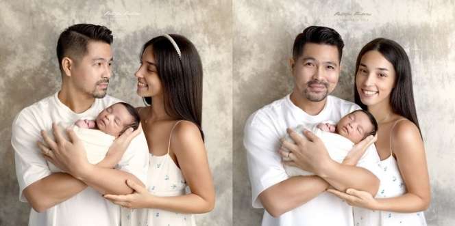 7 Photoshoot Newborn Baby Aizen Anak Erick Iskandar, Bibit Gantengnya Sudah Terlihat Sejak Dini