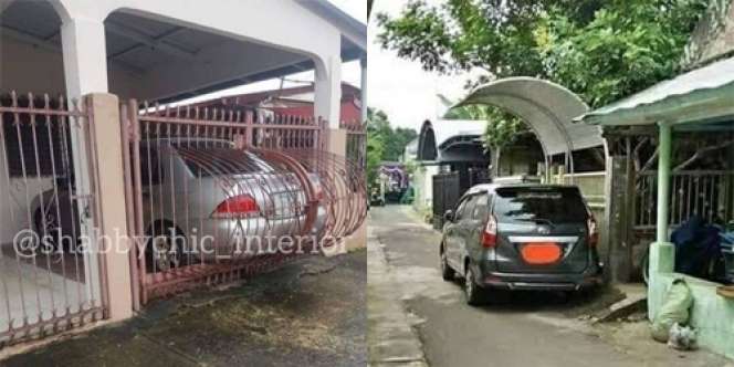 12 Garasi Mobil Kreatif yang Gak Nyangka Banget, Sampai Dibelain Bikin Kanopi di Pinggir Jalan lho!