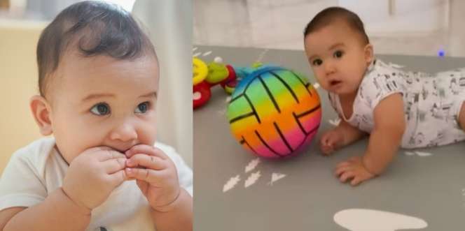 7 Potret Baby Ukkasya yang Udah Bisa Merangkak, Lucu Banget Bisa Bergerak Cepat!