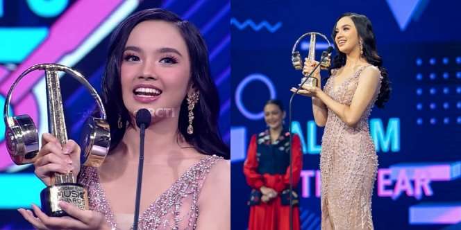 7 Potret Lyodra Memenangkan Album of The Year di Indonesian Music Awards 2021