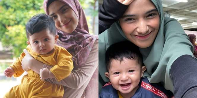 Diceraikan Rizki DA, Ini Sederet Potret Nadya Mustika Momong Baby Syaki