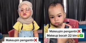 Aksi Tak Biasa Ibu Make Up Anaknya yang Masih Berumur 22 Bulan, Taui Pro Kontra