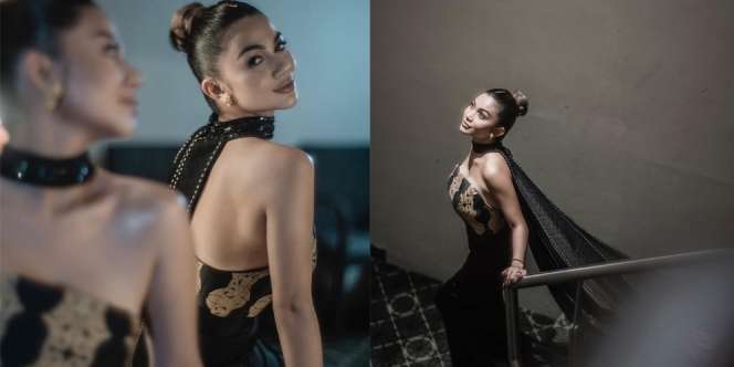 7 Pesona Ariel Tatum di Gala Premier Film Sepeda Presiden, Cantik Kenakan Gaun Motif Batik Papua
