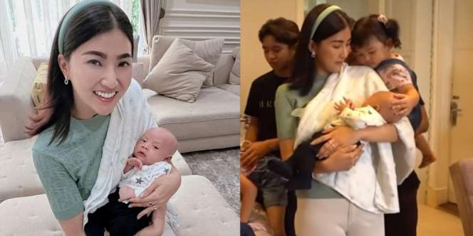 Ini Momen Keluarga Ruben Onsu Kunjungi Baby Rayyanza, Aksi Thania Onsu Bikin Nagita Slavina Gemes!