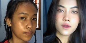 Awalnya Rembes, Perempuan Ini Berubah Total Usai Pakai Make Up Bahkan Kayak Beda Orang!