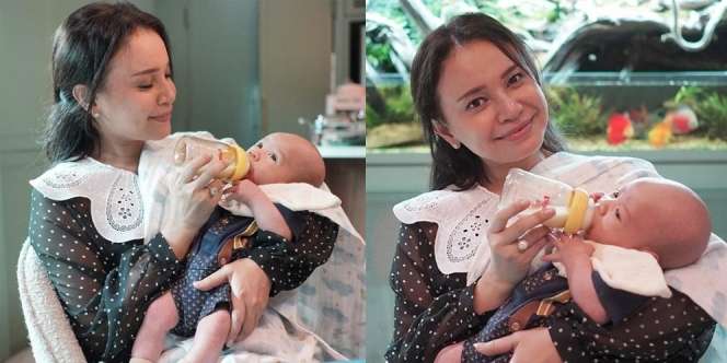 6 Potret Rossa Momong Baby Rayyanza, Warganet Langsung Sarankan Tambah Anak