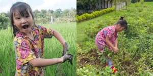 Bergelimang Harta Sejak kecil, Intip 7 Potret Thalia Anak Sarwendah Cari Tutut dan Cabuti Rumput di Sawah