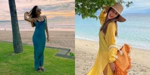 Intip 10 Potret OOTD Luna Maya saat Liburan ke Pantai, Simple tapi Tetap Memesona