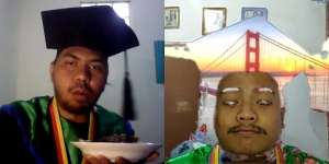 12 Momen Lucu Waktu Wisuda Online, Upacara Sakral Berubah Jadi Kocak