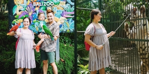 8 Potret Keseruan Lidi Brugman dan Keluarga Main ke Kebun Binatang, baby-Bump-nya Curi Perhatian