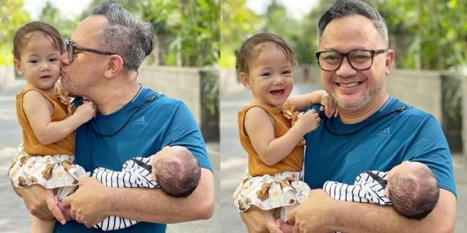 10 Potret Telaten Indra Brasco Asuh 2 Bayi Sekaligus, Definisi Ayah Superhero Nih