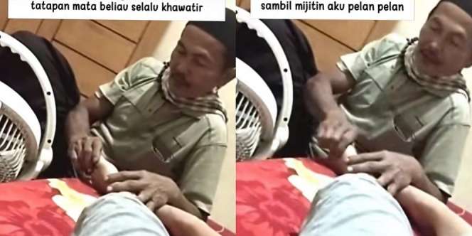 Kasih Sayang Ayah pada Putrinya yang Hamil Ini Bikin Terharu, Sampai Rela Mijitin Kakinya