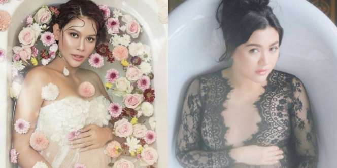 Ini Sederet Maternity Photoshoot Selebriti di Bathup, Ada yang Basah-basahan Dalam Air