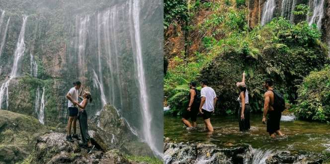 Intip Potret Petualangan Awkrin di Jawa Timur Bareng Kekasihnya, Susuri Lembah Menuju Air Terjun