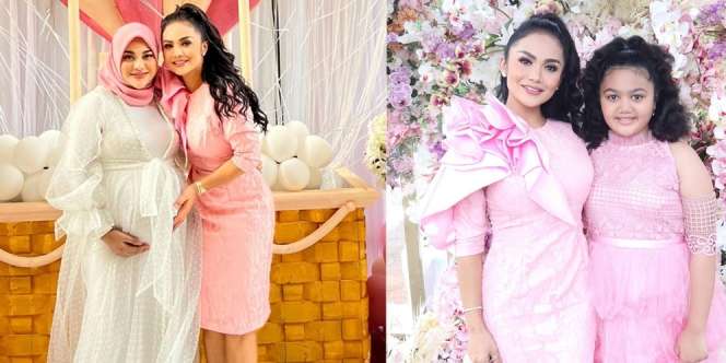 10 Potret Krisdayanti Hadiri Baby Shower Aurel Hermansyah Bareng Amora, Anggun Banget!