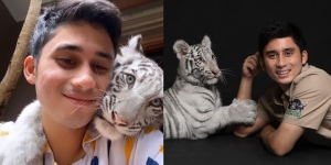 Bukan Ayang, Ini 10 Potret Alshad Ahmad Mesra Bareng Selen Bayi Harimau Putih yang Gemesin