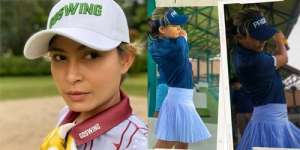 Potret Ade Herlina Main Golf, Presenter Hits Era 90-an Kini Ambil Peran di Mega Series Asmara 2 Dunia