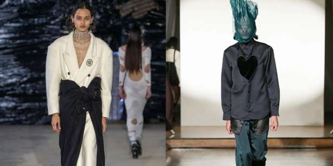 Maskulin Hingga Pakai Dress, Ini Penampilan Riza Rama Model Indonesia di London Hingga Paris Fashion Week