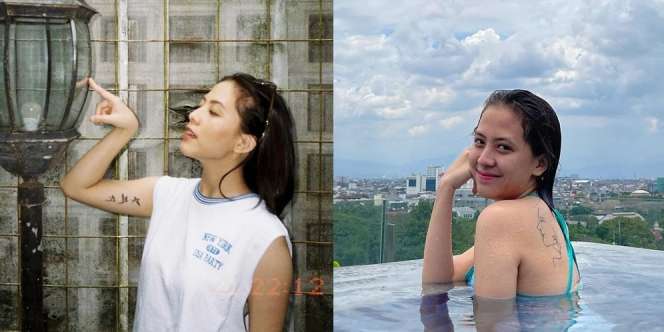Gak Ditutupi Lagi, Ini 10 Potret Adhisty Zara Pede Tunjukan Tato di Lengan dan Punggung