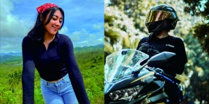 6 Potret Gigi Ruwanita Mantan Istri Doni Salmanan, Hitam-Hitam Lady Biker
