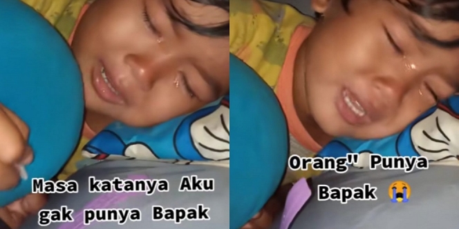 Video Anak Menangis Tersedu-sedu karena Tak Punya Bapak, Bikin Hancur Hati Seorang Ibu