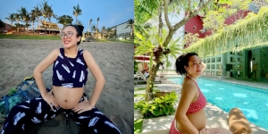 7 Gaya Dea Ananda Pamer Baby Bump Saat Liburan ke Bali, Mulai Pakai Baju Renang Hingga Crop Top