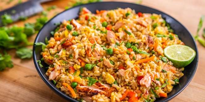 Resep Nasi Goreng Toping Usus Ayam, Gurihnya Meledak di Mulut